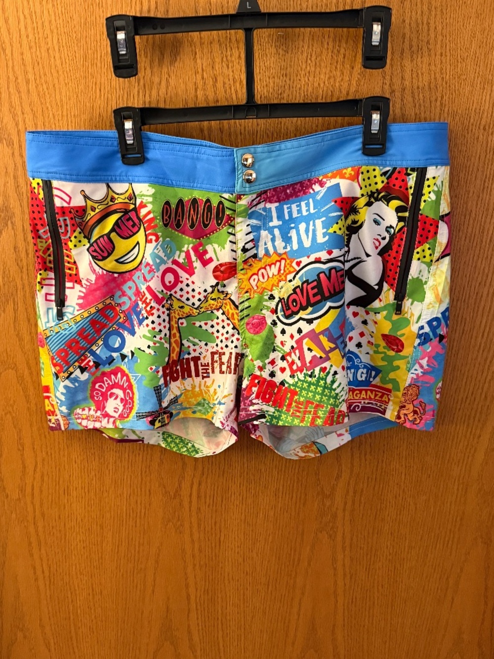 BANG! Miami mens swim beach shorts 2xl